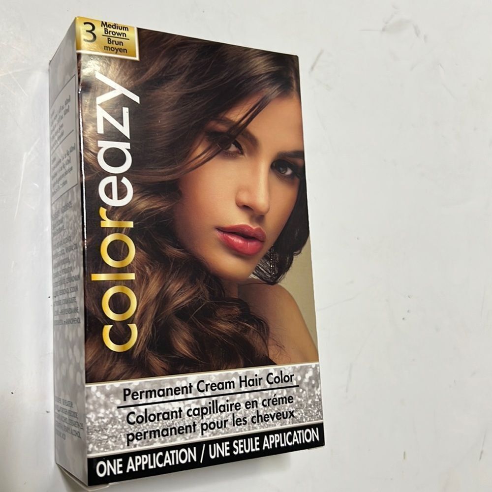 NWT COLOREAZY PERMANENT‎ CREAM COLOR MEDIUM AUBURN